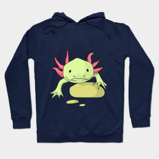 Cute Axolotl (Ambystoma mexicanum).Salamander Hoodie